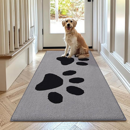 Buganda Dog Door Mat for Muddy Paws, Absorbent Dirt Trapper Washable Indoor by Buganda