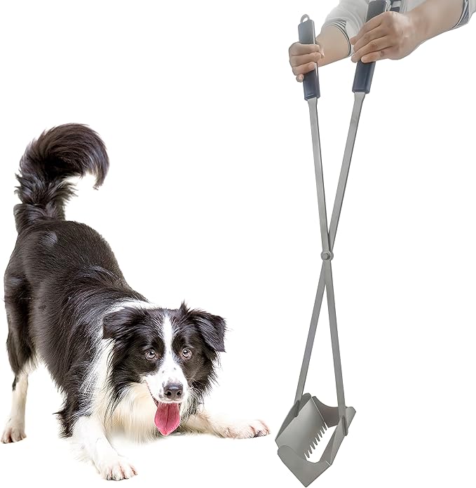 Heavy Duty Pooper Scooper 38" Stainless Steel Long Handle Dog Pooper Scooper by CKLT