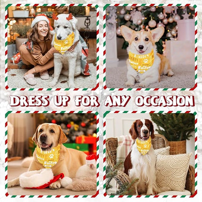 Personalized Dog Bandanas Custom Neckwear Name Button Anti-loosening Dog Scarf - Image 6