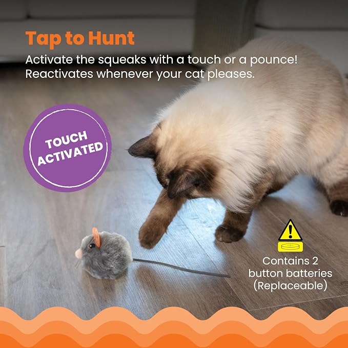 Catstages Squeak Squeak Mouse Cat Toy - Image 3