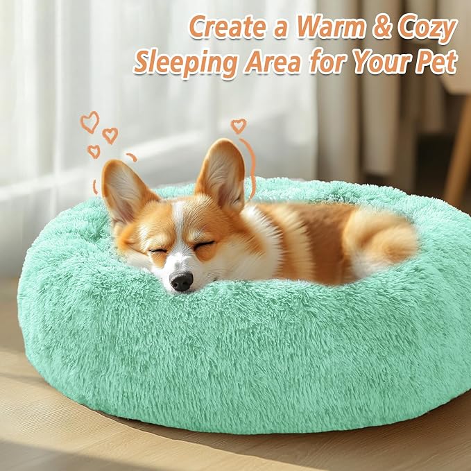JOLLYVOGUE Calming Dog Bed Large Size Dog, Anti-Anxiety Donut Large Pet Bed - Image 4