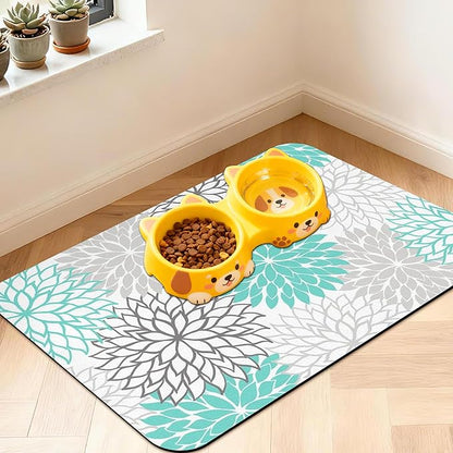 Pet Feeding Mat for Floors Waterproof Dog Mat for Food and Water Absorbent by Unknown