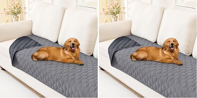Smiry Waterproof Dog Bed Cover Blanket, Soft Reversible Pet Blanket, Washable by Smiry