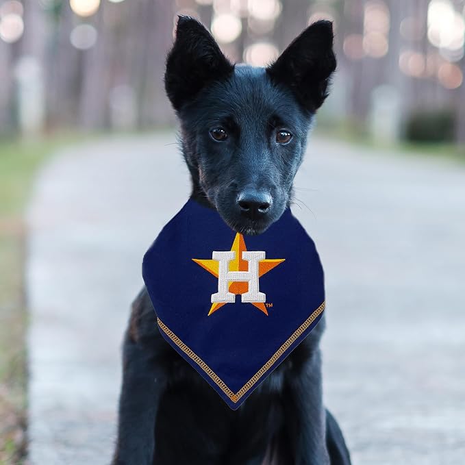 Pets First MLB Houston Astros TIE Bandana, Small/Medium. Dog Bandana Scarf Bib - Image 3