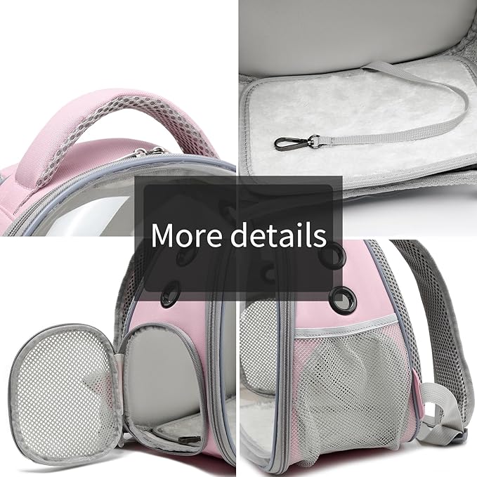 Portable Travel pet Backpack Carrier Hamster Bag Guinea Pig Bird Small Dog cat - Image 6