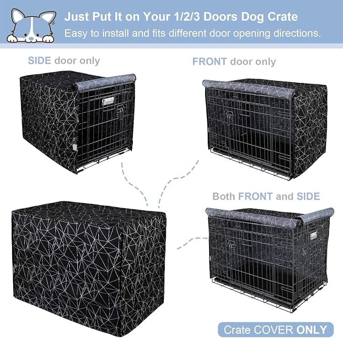 Explore Land Pattern Dog Crate Cover - Image 5