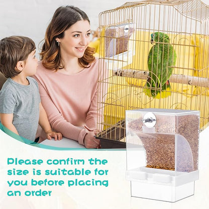 8 Pcs No Mess Bird Feeder Parrot Automatic Feeder Bird Seed Container Water - Image 4
