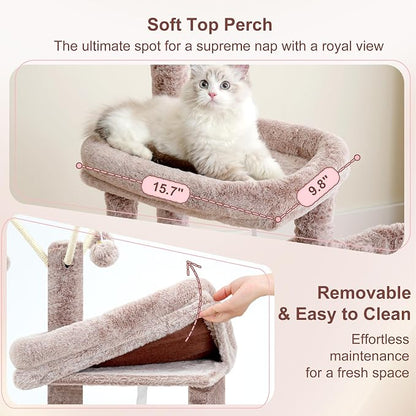Heybly Cat Tree, 45.3-Inch Cat Tower - Image 4
