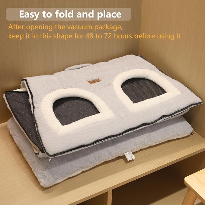 Cat Bed for Indoor Cats，Foldable cat cave，Anti-Slip & Water-Resistant - Image 4