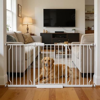57.5-62" Extra Wide Baby Gate for Doorways by FlowerFrail