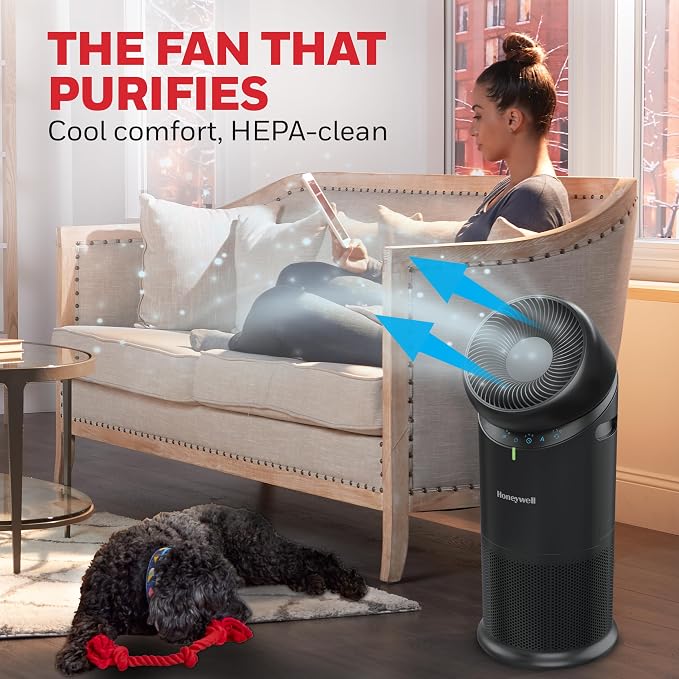 Honeywell Allergen Plus™ 3-in-1 HEPA Air Purifier, Fan & Air Circulator - Image 6