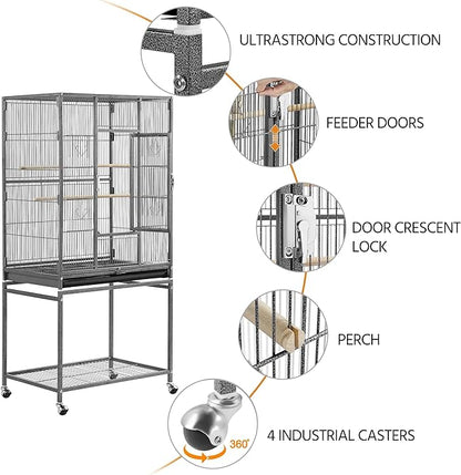 Topeakmart 53.7-inch Bird Cage - Image 4