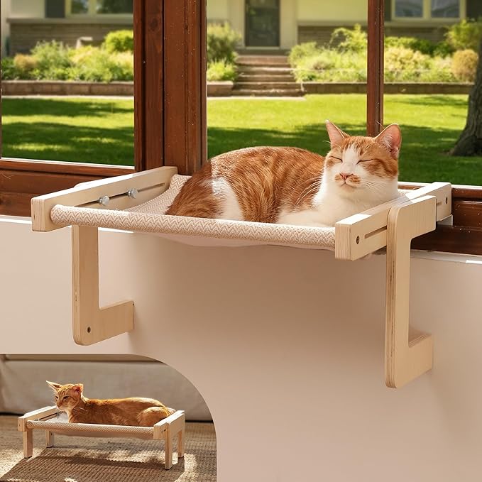 FUKUMARU Cat Window Perch, Transformable Cat Hammock by FUKUMARU
