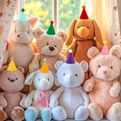 10 Pcs Mini Birthday Party Hats Multicolor Lovely Cone Hats - Image 7