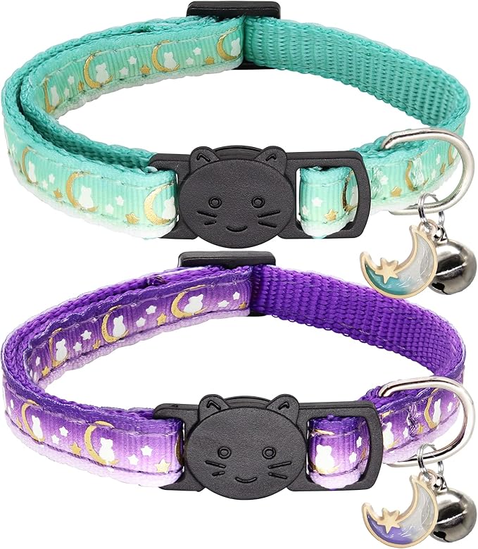 2 Pack Breakaway Cat Collar by Giecooh