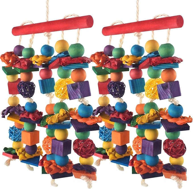 Bird Toys, for Medium Small Cockatoos Budgie Lovebird Cockatiel Conure by DBNESS