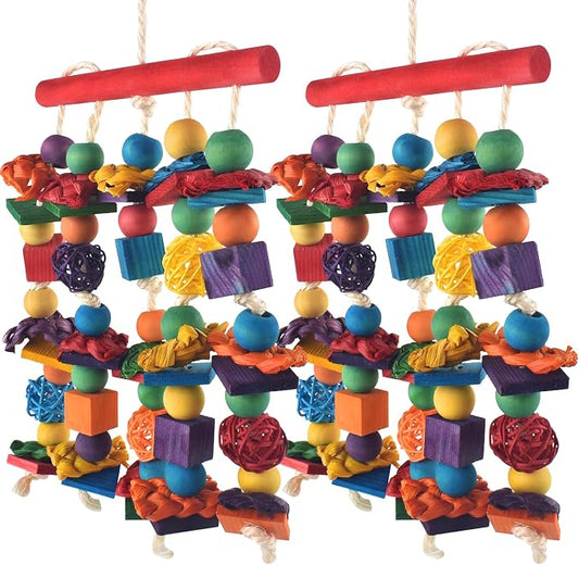 Bird Toys, for Medium Small Cockatoos Budgie Lovebird Cockatiel Conure by DBNESS