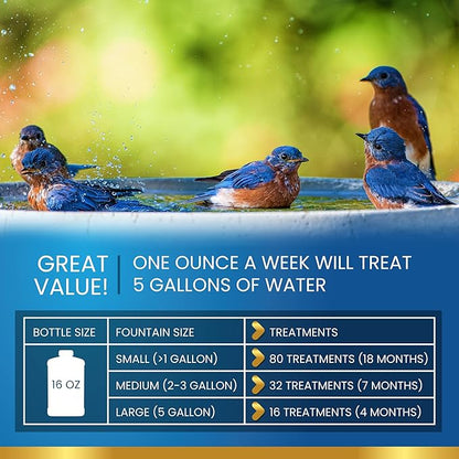 Bird Bath Cleaner for Outdoor Fountains and Bowls, Safely Cleans Metal - Image 5
