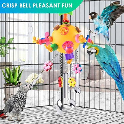 KATUMO Bird Toys Pull Spoons Colorful Acrylic Stick Toys Parrot Chew Toy - Image 3