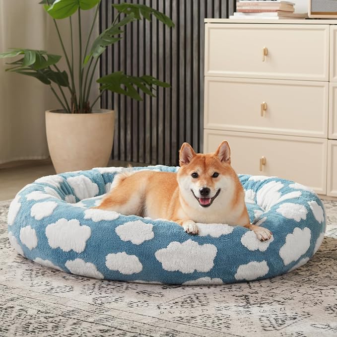 JOEJOY Donut Small Dog Bed, Round Cat Beds - Image 7
