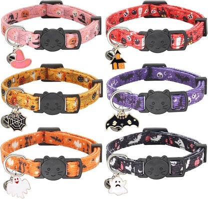 Halloween Cat Collar, Cotton 2 Pack Cat Collar - Image 6