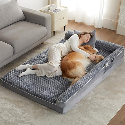 BFPETHOME Orthopedic Dog Beds for Extra Large Dogs, Waterproof Sofa XXL Dog Bed by BFPETHOME