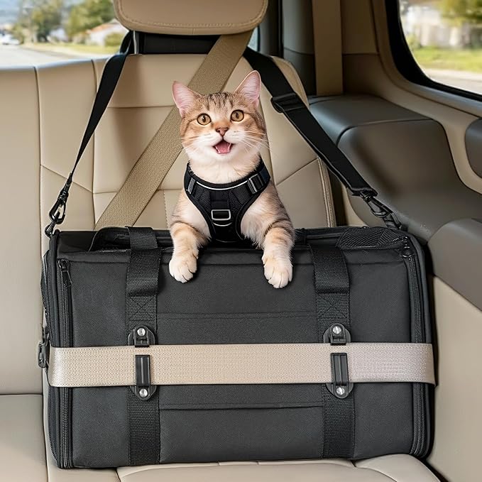 PETSFIT Large Cat Car Carrier by Petsfit