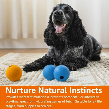 Amazon Basics Interactive Bouncy Supreme Durable Natural Rubber Dog Toy Balls - Image 7