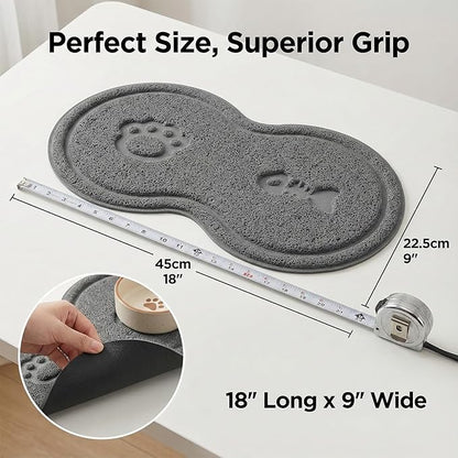 Non-Slip Pet Food Mat, Waterproof Dog Cat Bowl Placemat - Image 4