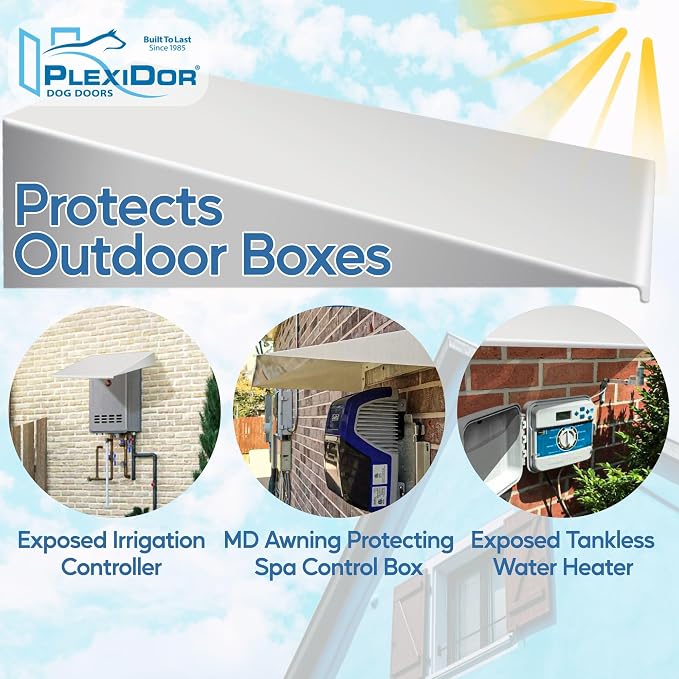 Plexidor Performance Pet Doors Universal Pet Door Awning - Image 3
