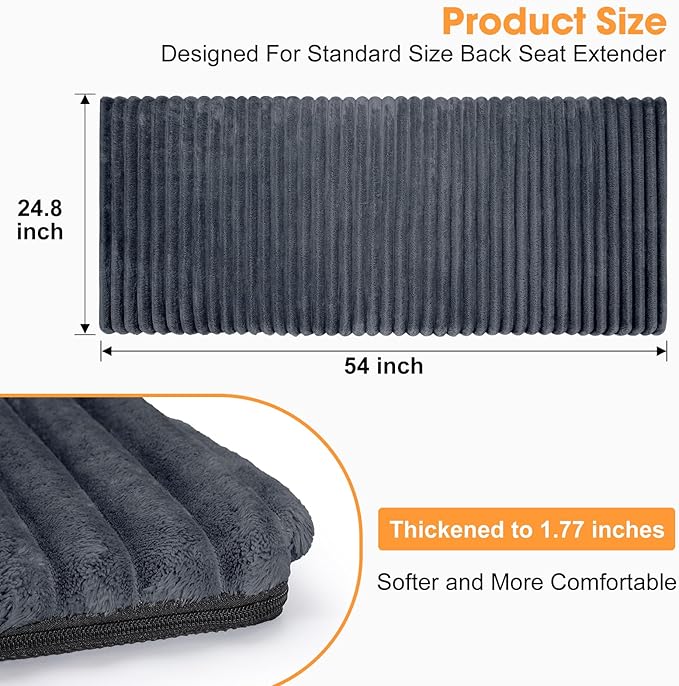 FURTIME Backseat Pet Bed Mat, Non-Slip Dog Bed - Image 4