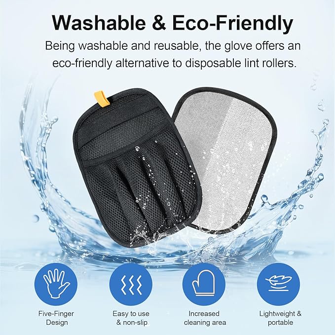 2Pcs Pet Hair Removal Glove for Cats & Dogs, 2025 Newly Upgraded Five-Finger - Image 5