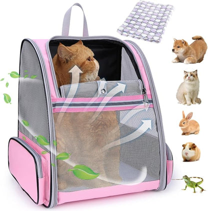 Lollimeow Cat Backpack Carrier, Airline Approved, Safe by Lollimeow