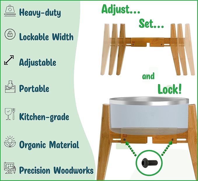 Dog Bowl Stand - Ideal for Large Breeds, Use to Elevate, Raise Pet Dishes - Image 7