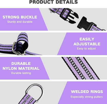 Hikiko Martingale Dog Collars Reflective Nylon Dog Collar - Image 3