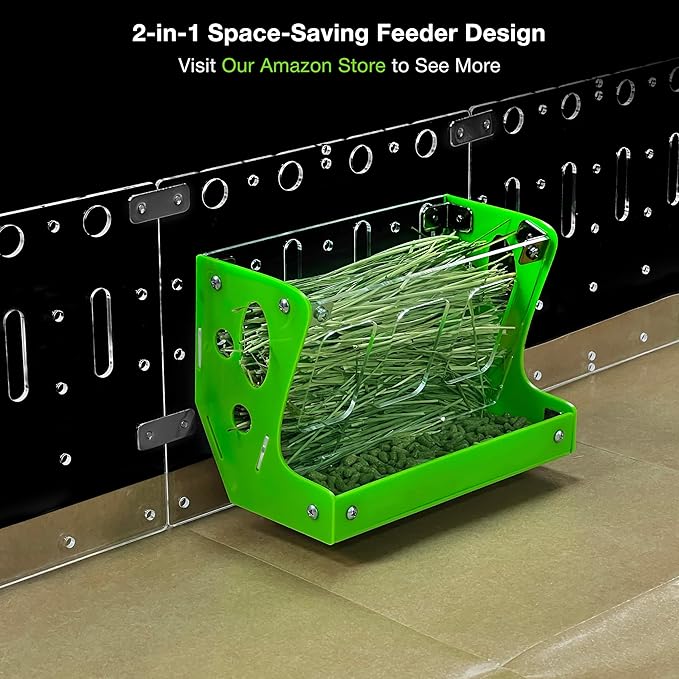 GuineaLoft™ Custom 2-in-1 Hay & Food Feeder - Image 9