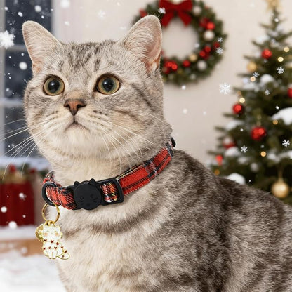 Elegant little tail 2 Pack Cat Collar- Christmas Cat Collars Breakaway - Image 6