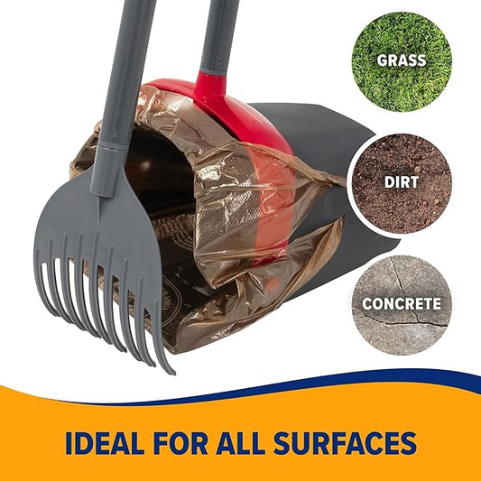 Arm & Hammer Pooper Scooper for Extra Large Dogs Heavy Duty, Outside Yard Dog - Image 2