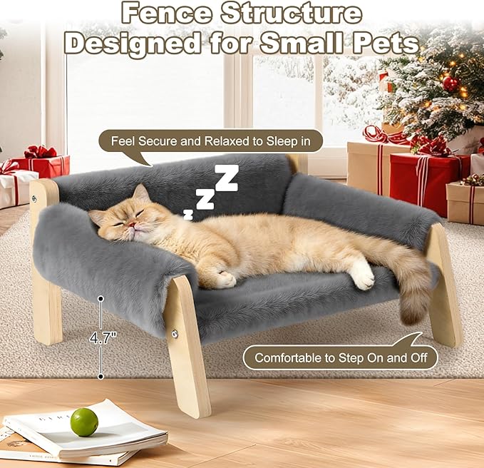 Elevated Cat Couch Bed for Indoor Cats - Image 3
