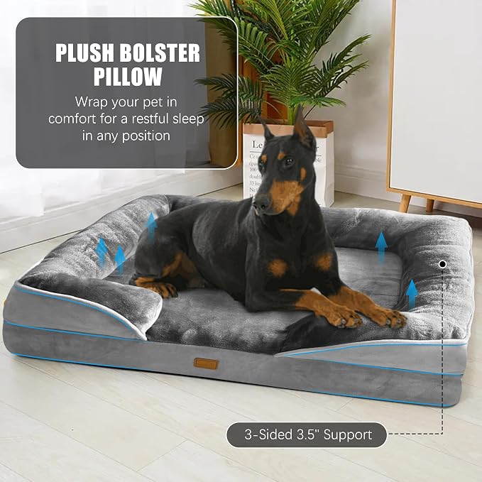 Orthopedic Dog Bed with Sides - Image 4