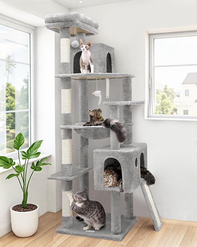Globlazer Heavy Duty Cat Tree, 70 inch Sturdy Cat Tree by Globlazer