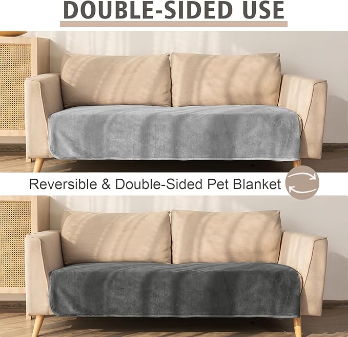 Ameritex Pet Bed Blanket Reversible 100% Waterproof Velvet Super Soft - Image 5