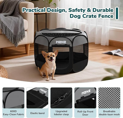 Dog Cat Playpen, Portable Puppy Pet Crate Indoor - Image 6