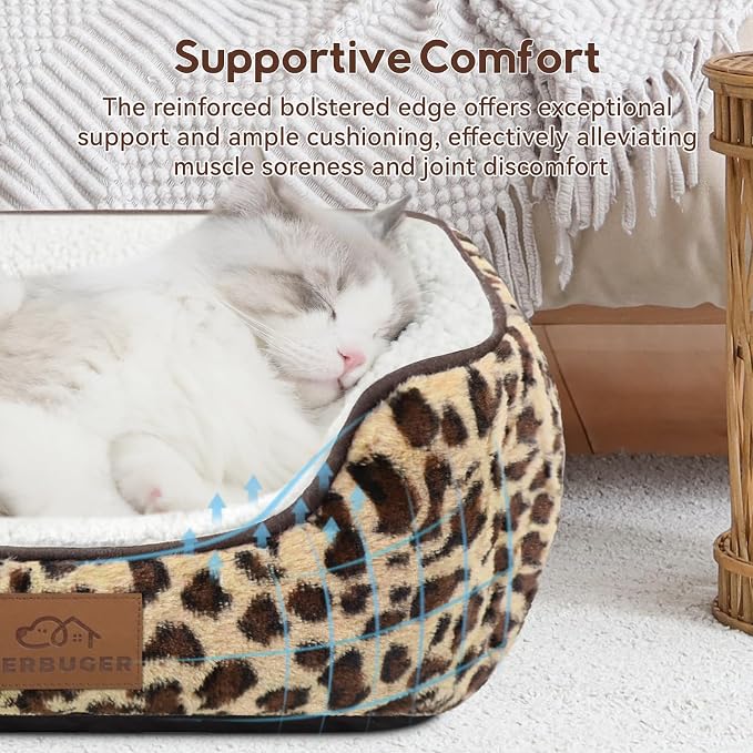 Rectangle Cat Dog Bed for Large Medium Small Pets Indoor Outdoor Machine - Image 2