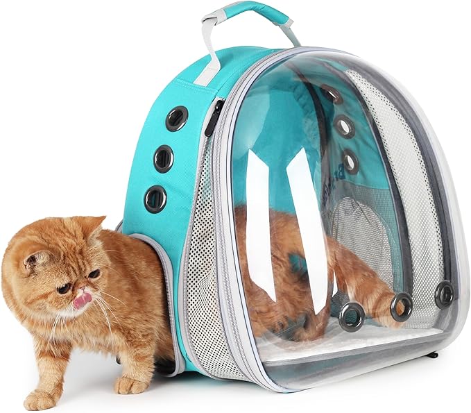 Lollimeow Cat Carrier Backpack, Expandable Bubble Pet Carrier by Lollimeow
