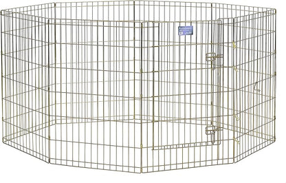 MidWest Homes for Pets Folding Metal Puppy / Dog Exercise Pen, Indoor/Outdoor - Image 2