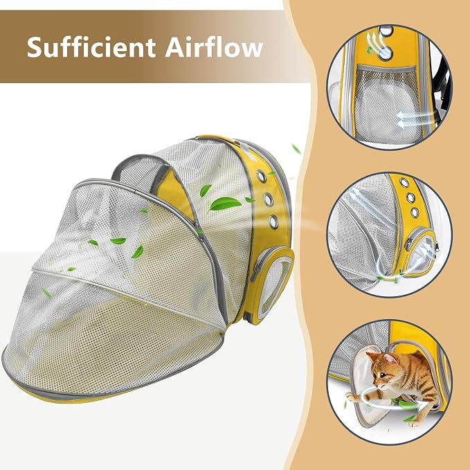 Cat Backpack Carrier Back Expandable Bubble Pet Carrier Backpack - Image 5