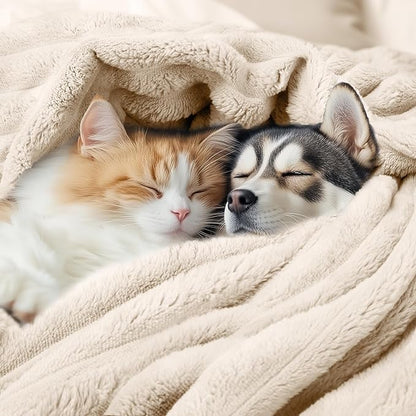 LINENLUX 1 Pack 3 Soft Fleece Dog Blanket - Image 3
