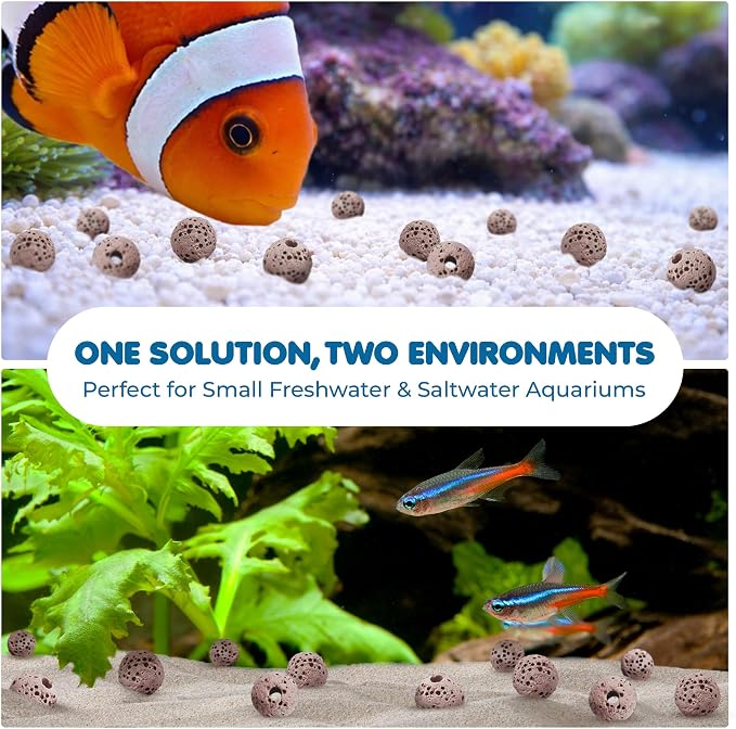 SunGrow 50 Pumice Beads for Betta Fish, Volcanic Lava Rocks for Filtration - Image 5