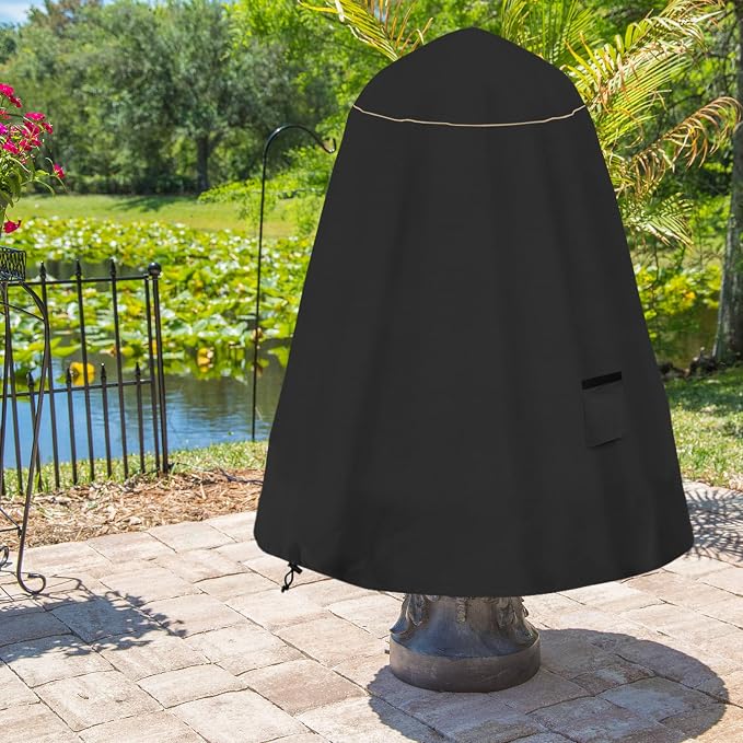 Bitubi Fountain Cover（36"x42"） 600D Oxford Cloth Garden Fountain Statue - Image 5